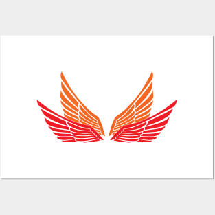 wing design Posters and Art